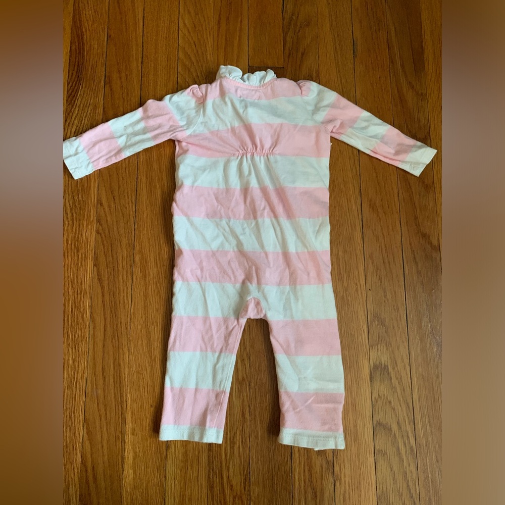 Vintage Ralph Lauren baby girl striped onesie size 9 months - Picture 6 of 8